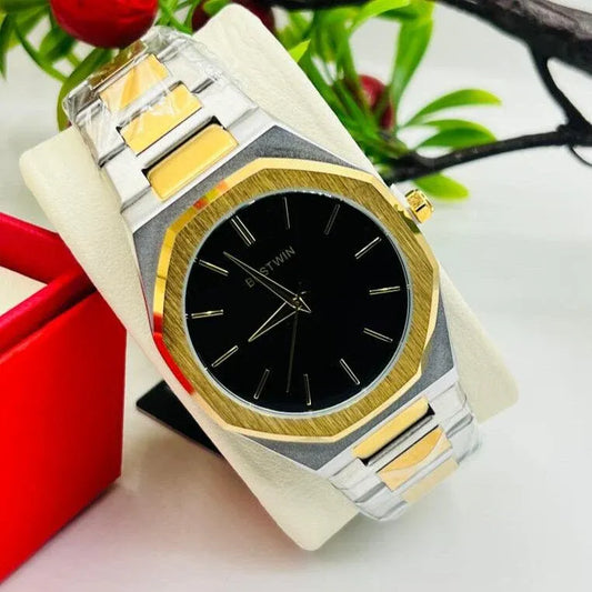 🖤 BestWin Gold & Silver + Black Dial – Waterproof | Aurix