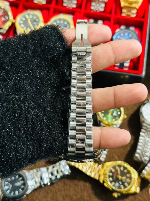 💚 Green Lover – Rolex Watch | Waterproof | Stainless Steel | Aurix