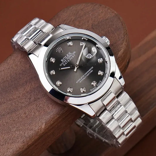 🖤 Silver +Black | Stainless Steel | Water Proof | Aurix