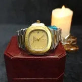 💎 Patek Philippe Two-Tone (Gold & Silver) – Elegant Luxury | Waterproof| Aurix