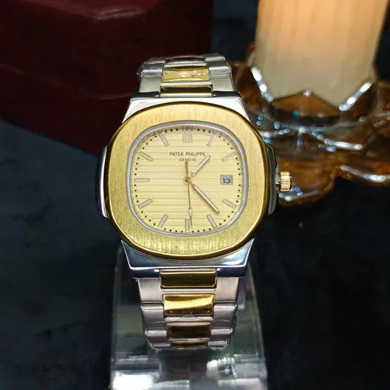 💎 Patek Philippe Two-Tone (Gold & Silver) – Elegant Luxury | Waterproof| Aurix