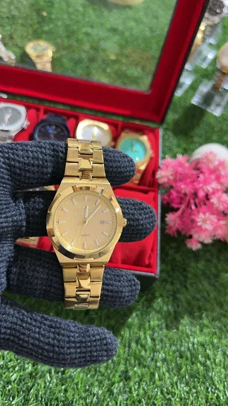 🏆 Premium BestWin Watch – Full Gold Edition | Waterproof| Aurix
