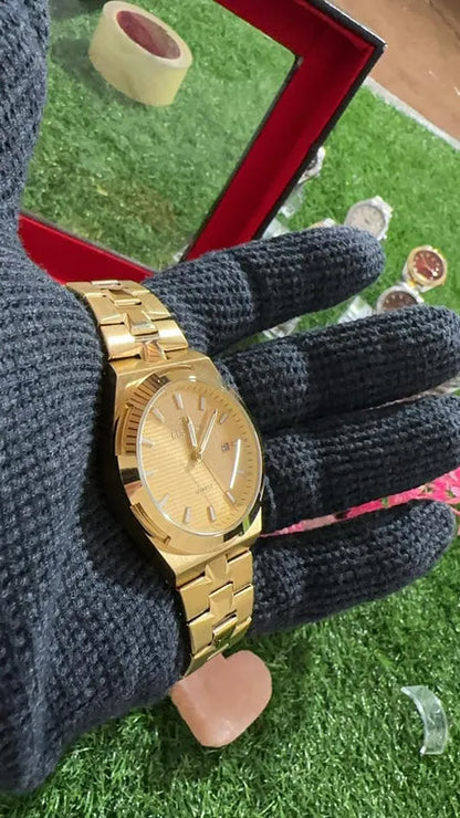 🏆 Premium BestWin Watch – Full Gold Edition | Waterproof| Aurix