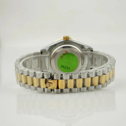 🔷 Gold & Silver + Blue Dial | Waterproof | Aurix