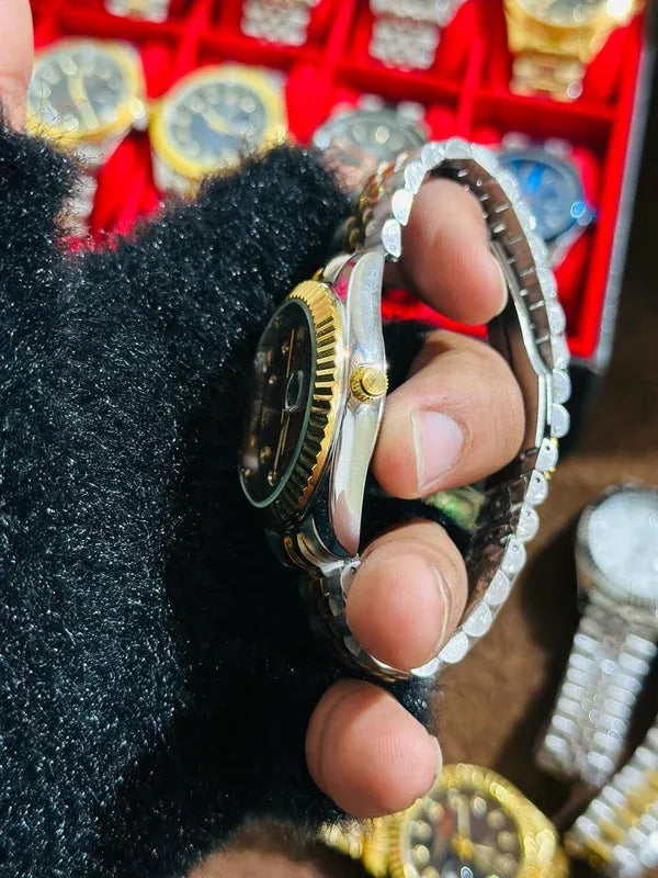 🔴 Silver Jubilee + Red Dial | Waterproof | Stainless Steel | Aurix