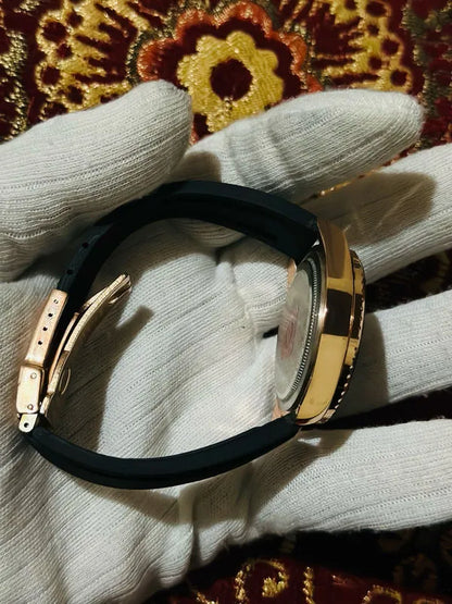 ⚓ Submariner Men’s Watch – Silicon Strap| Waterproof | Aurix