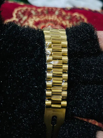 💚  Gold + Green Dial | Stainless Steel | Waterproof | Aurix